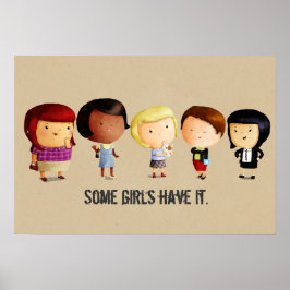 Sommige subcultuurmeisjes poster