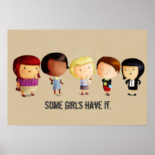 Sommige subcultuurmeisjes poster