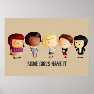 Sommige subcultuurmeisjes poster