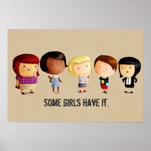 Sommige subcultuurmeisjes poster (Voorkant)