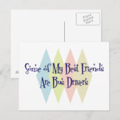 Sommige van mijn beste vrienden zijn buschauffeurs briefkaart (Voorkant / Achterkant)