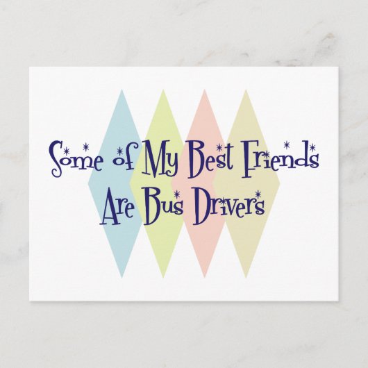 Sommige van mijn beste vrienden zijn buschauffeurs briefkaart (Voorkant)
