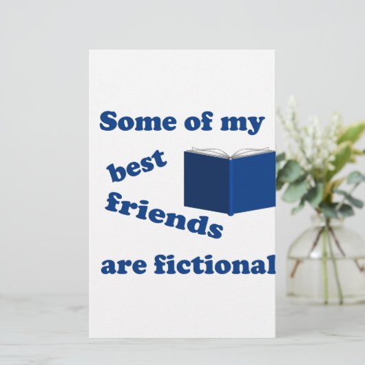 Sommige van mijn beste vrienden zijn fictief briefpapier (Staand voorkant)