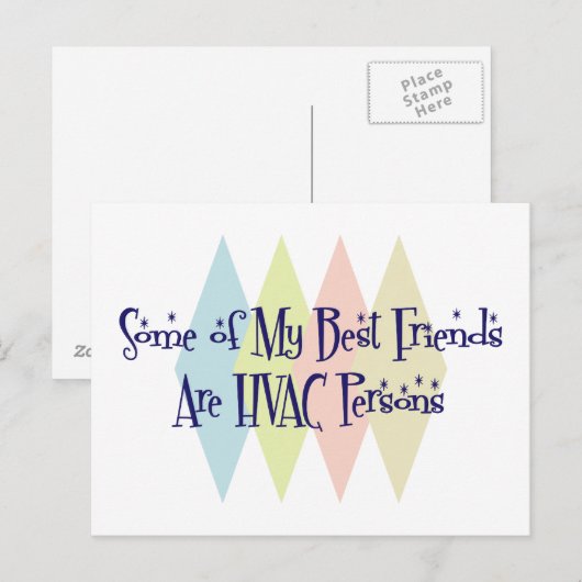 Sommige van mijn beste vrienden zijn HVAC-mensen Briefkaart (Voorkant / Achterkant)