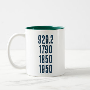Sommige van mijn favoriete nummers tweekleurige koffiemok
