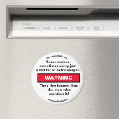 Sommige vrouwen dragen WAARSCHUWINGSMAGNEET Magneet (Insitu (Vaatwasser))