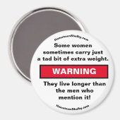 Sommige vrouwen dragen WAARSCHUWINGSMAGNEET Magneet (Voorkant / Achterkant)
