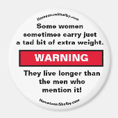 Sommige vrouwen dragen WAARSCHUWINGSMAGNEET Magneet (Voorkant)