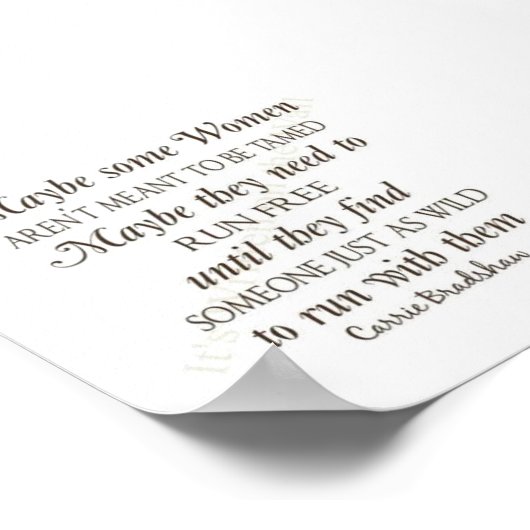 Sommige vrouwen zijn niet bedoeld om getamd te wor poster (Hoek)