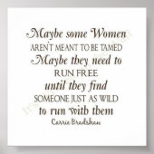 Sommige vrouwen zijn niet bedoeld om getamd te wor poster (Voorkant)