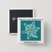 Sommige waar ik van hou hebben een kure-Myasthenia Vierkante Button 5,1 Cm (Voorkant /achterkant)