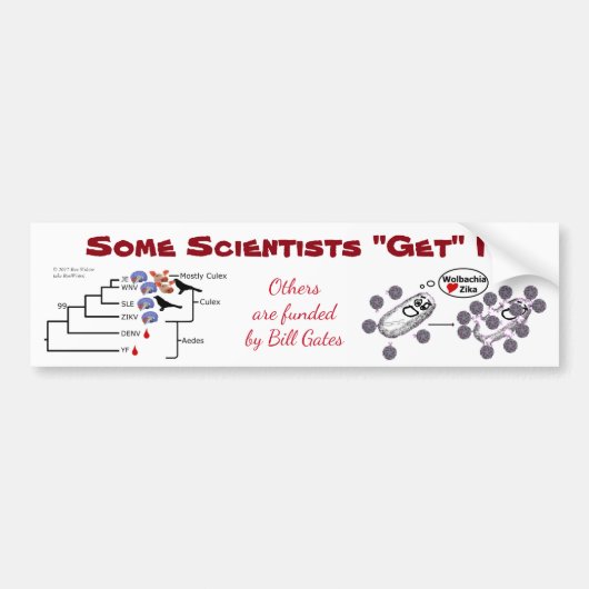 Sommige wetenschappers "krijgen" het door RoseWrit Bumpersticker (Voorkant)