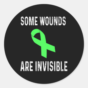 Sommige wonden zijn onzichtbaar voor de geestelijk ronde sticker