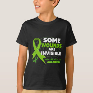 Sommige wonden zijn onzichtbaar voor de geestelijk t-shirt