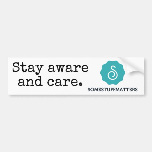 Sommige zaken zijn belangrijk: De Bumpersticker (Voorkant)