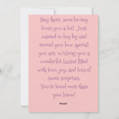 SommigeBunny houdt van je Paasvakantie Kaart (Achterkant)