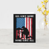 Sommigen gaven allen de Amerikaanse vlag Soldaat M Kaart (Gele Bloem)