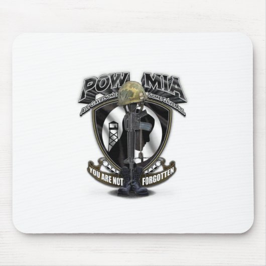 Sommigen gaven alles..POW/MIA Muismat (Voorkant)