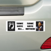 Sommigen gaven alles... sommigen gaven niets. bumpersticker (Op auto)