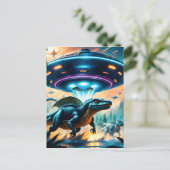 Sommigen geloven dat ufo's eigenlijk buitenaardse  briefkaart (Staand voorkant)