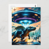 Sommigen geloven dat ufo's eigenlijk buitenaardse  briefkaart (Voorkant / Achterkant)