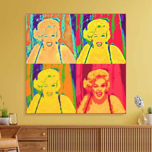 Sommigen houden van hete Pop kunst Canvas Afdruk (Insitu (Woonkamer))