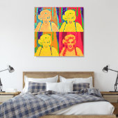Sommigen houden van hete Pop kunst Canvas Afdruk (Insitu (Slaapkamer))