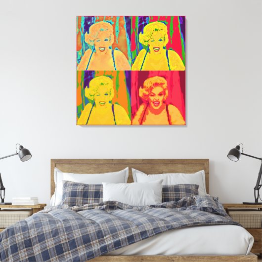 Sommigen houden van hete Pop kunst Canvas Afdruk (Insitu (Slaapkamer))