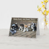Sommigen stellen, wat niet "puppy" ~ Corgi in een Kaart (Gele Bloem)