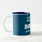 Sommigen van jullie hebben nog nooit gedukt en het tweekleurige koffiemok (Links)