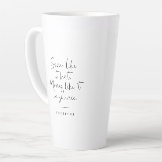 Sommigen vinden het een hete grappige mok voor moe (Linkerhoek)