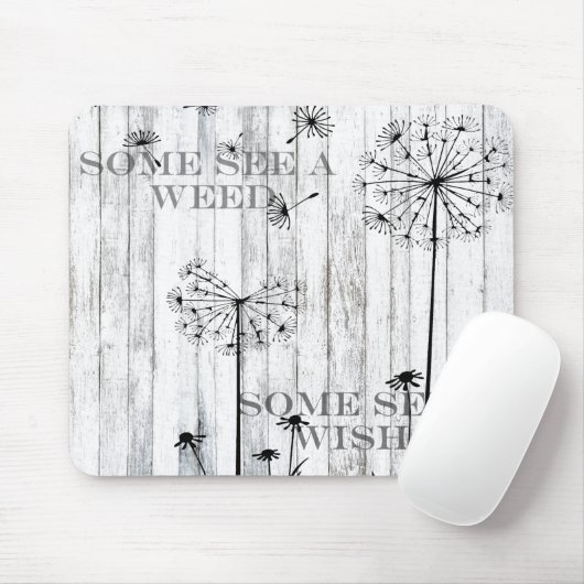Sommigen zien een onkruid muismat (Met muis)