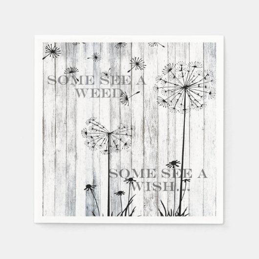 Sommigen zien een onkruid servetten (Voorkant)