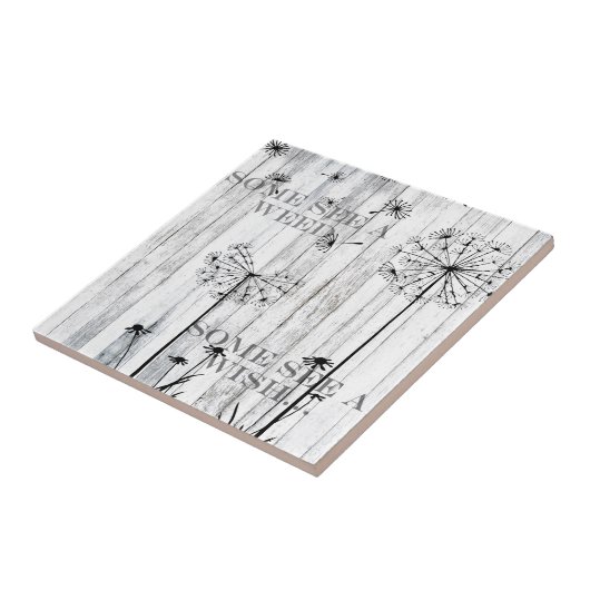 Sommigen zien een onkruid tegeltje (Zijkant)