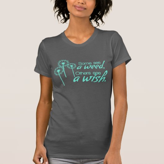 SOMMIGEN zien een WEED, anderen zien een WISH T-shirt (Voorkant)