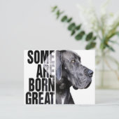 Sommigen zijn geboren op het Hondenliefhebber van Aankondigingskaart (Staand voorkant)