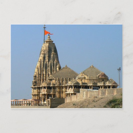 SOMNATH TEMPLE GUJARAT INDIA BRIEFKAART (Voorkant)