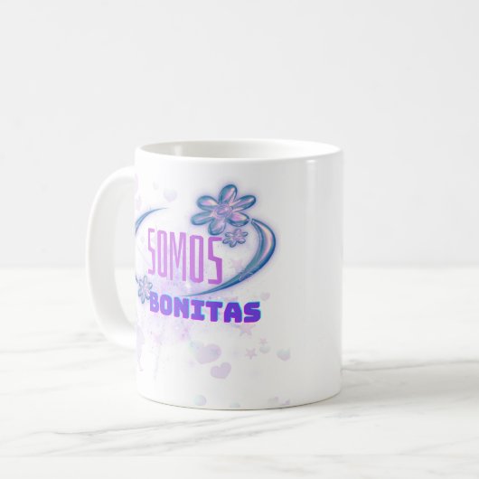 Somos Bonitas Koffiemok (Voorkant links)