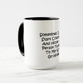 Soms Begin Ik Te Tellen Mok (Voorkant links)