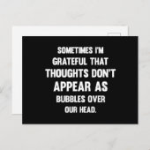 Soms ben ik dankbaar...| Funny t-shirt | HUMOR Briefkaart (Voorkant / Achterkant)