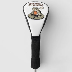 Soms ben ik gewoon een grappige kikker die losgaat golfheadcover