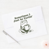 Soms ben ik gewoon een grappige kikker die ontspoo vierkante sticker (Envelop)