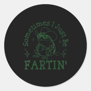 Soms ben ik gewoon een grappige kikker die sarcasm ronde sticker