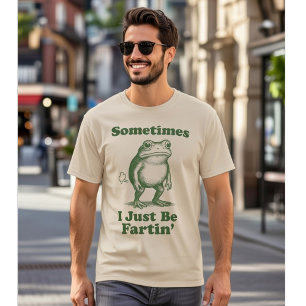 Soms ben ik gewoon een grappige kikker die scheetj t-shirt