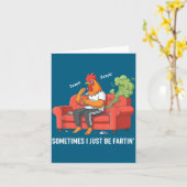 Soms ben ik gewoon een scheetlattee met een grappi kaart (Gele Bloem)