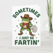 Soms ben ik gewoon grappig scheten latend Western Kaart (Voorkant)