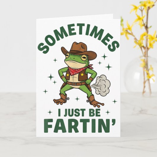 Soms ben ik gewoon grappig scheten latend Western Kaart (Gele Bloem)