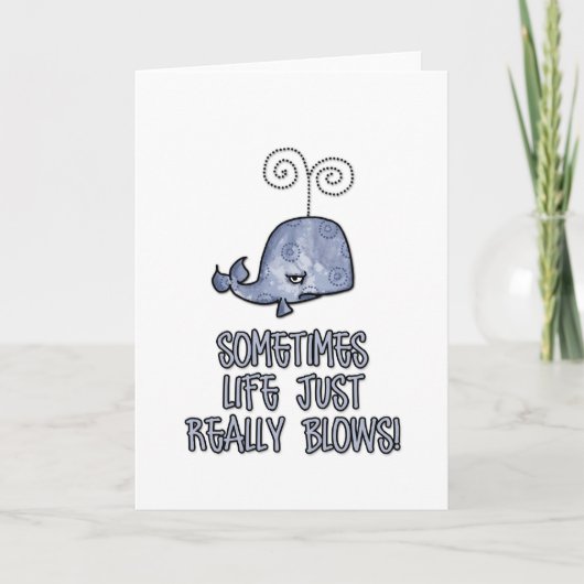 Soms blaast het leven gewoon echt. kaart (Voorkant)