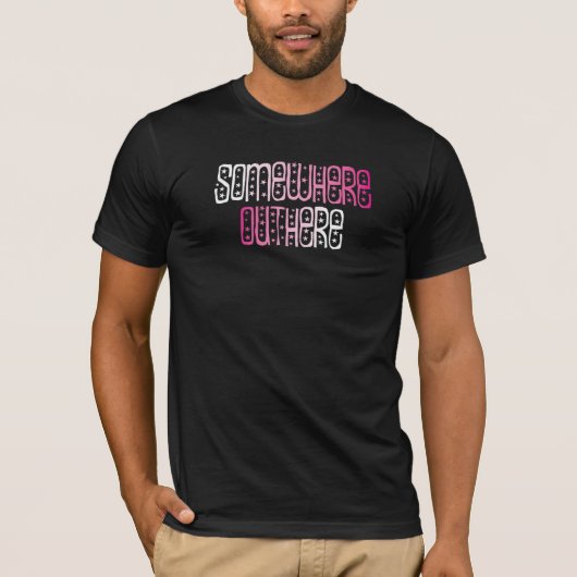 SOMS BUITEN - PINK STARS T-SHIRT (Voorkant)