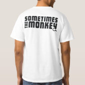 Soms de Aandrijfswaarde van de Mannen van Monkey T T-shirt (Achterkant)
